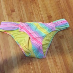 Victoria secret rainbow bathing suit bottom