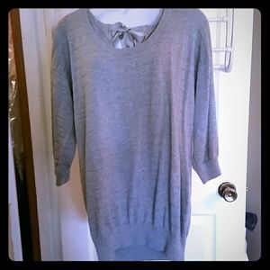 Gray maternity sweater