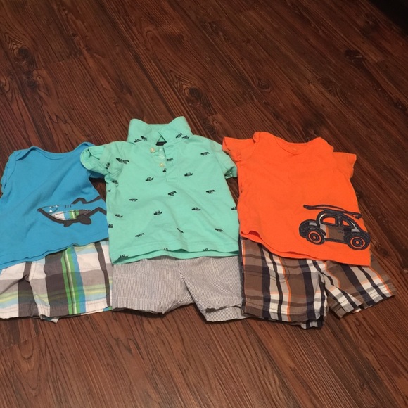 Boy - 3 shirt / short set