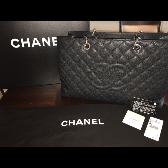 ❌SOLD❌ Chanel Grand Shopper-Black Caviar Leather