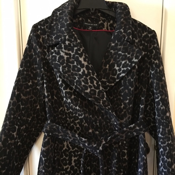 Preston & York plus size cheetah belted trench