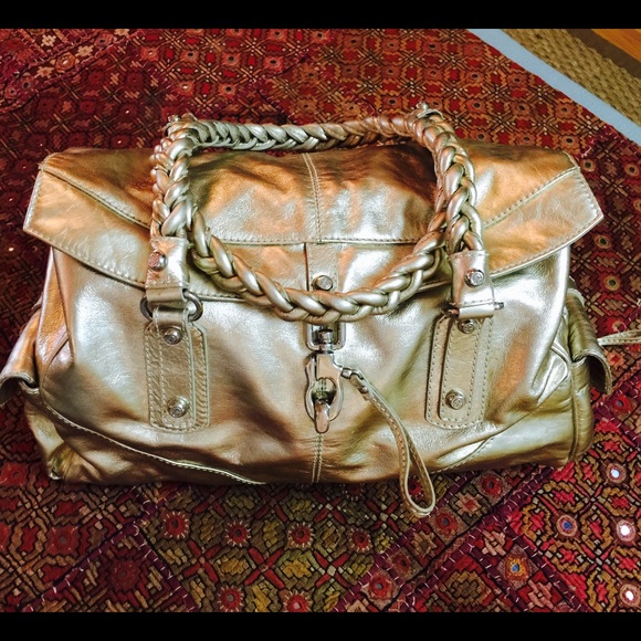 Francesco Biasia Handbags - FRANCISCO BIASIA Metallic 'Secret Love' Satchel