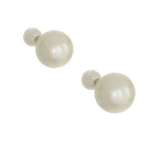DUAL PEARL STUD EARRINGS