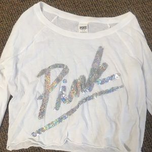 Pink off the shoulder shirt