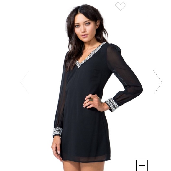 Black cocktail dress