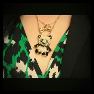 Betsey Johnson Panda necklace