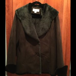 Calvin Klein Woman's Winter Coat - Faux Shearling