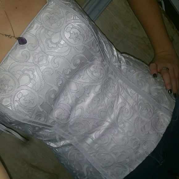 Embroidered bustier/corset