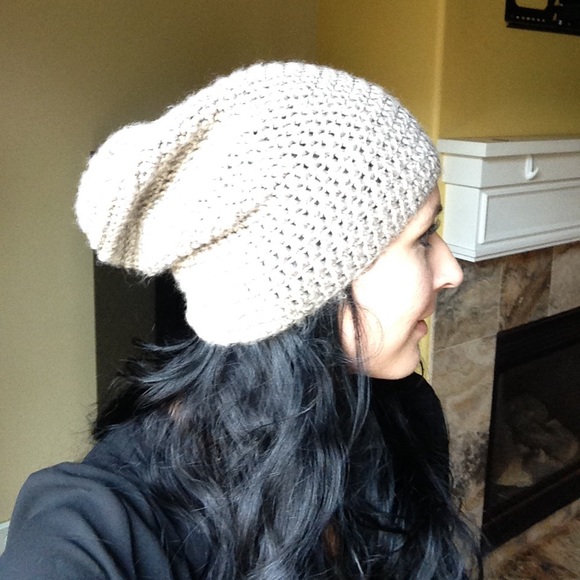 Light Brown Slouchy Beanie - Picture 3 of 3