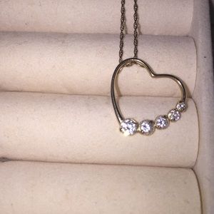 Gold diamond necklace