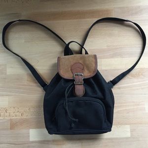 🔥FLASH SALE🔥mini backpack - black w/ brown suede