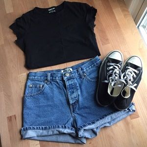 90s high waisted shorts