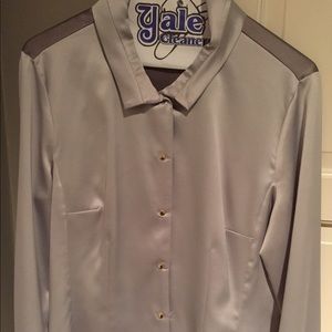 Satin look fancy dress blouse