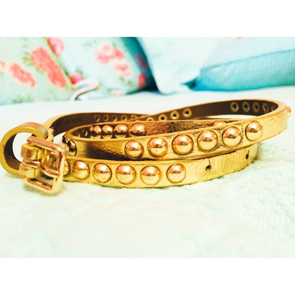 NWOT J. Crew Gold Studded Belt | Size M