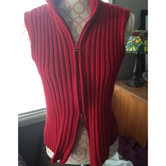 Red vest.