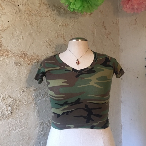 Camo crop top!