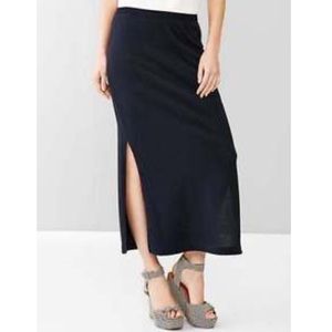 NWT gap petite black maxi skirt