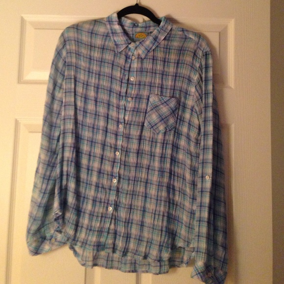 C&C California plaid blouse