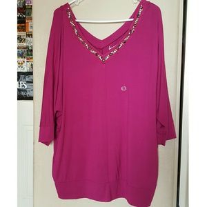 *NEW* Lane Bryant Magenta Top