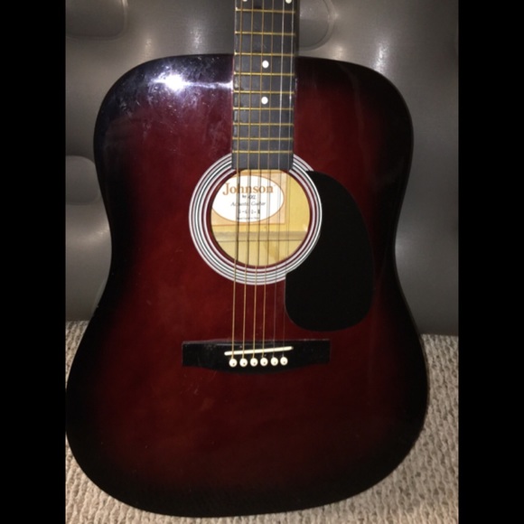 Johnson JG-100 R acoustic guitar Cherryburst ππΌ - Picture 2 of 4