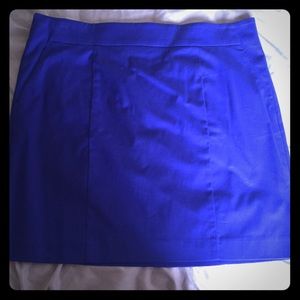 Ann Taylor Madison Skirt cobalt blue 14 Nwt