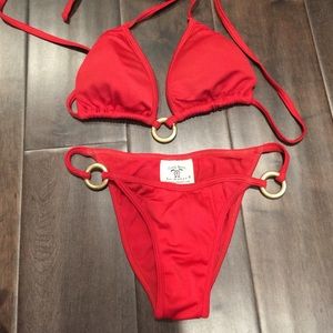 Turtle Beach red bikini
