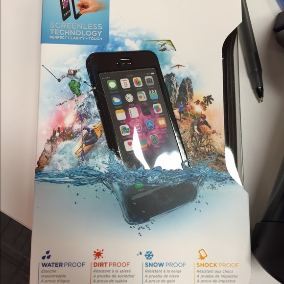 Brand new  Black Nuude Lifeproof class. iPhone 6+