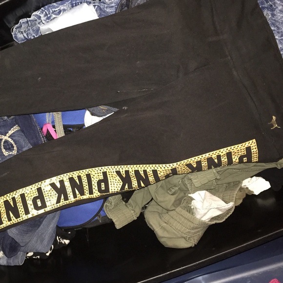 Vs Xs PINK Black Tights . Fit Like S/m