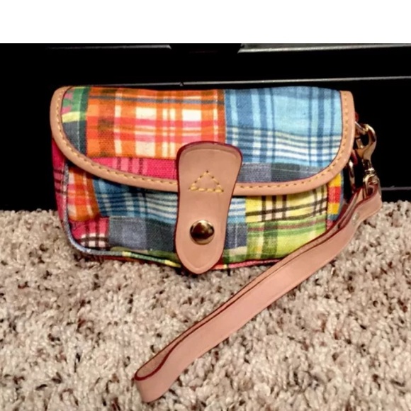 100% AUTHENTIC DOONEY & BOURKE "Madras Ant" CLUTCH