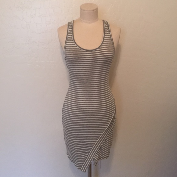 ❤️SOLD❤️Grey striped dress BRAND NEW