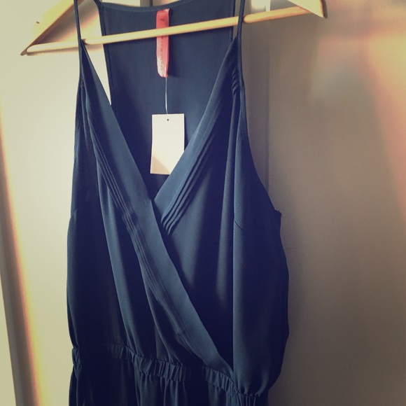 Eight Sixty navy romper
