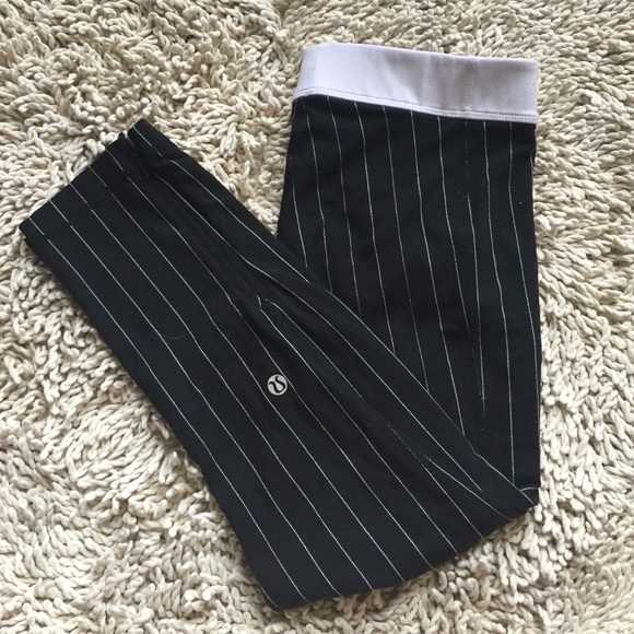 Pinstripe lulu leggings