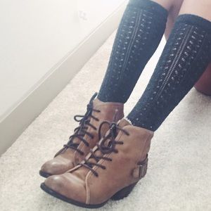 Aldo Cognac Ankle Boots