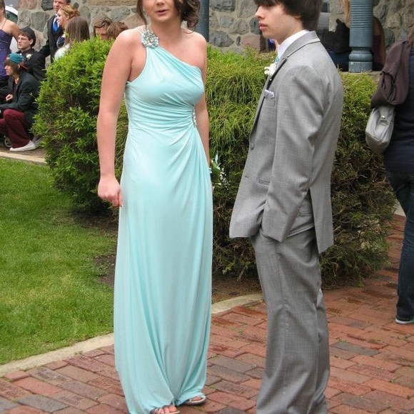 Light blue prom dress