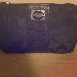 Black Coach Wristlet