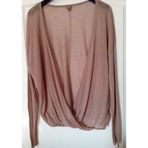 Halogen Sheer Mock Sweater