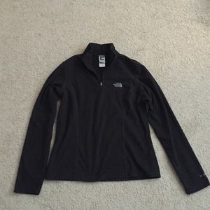 The north face black half zip