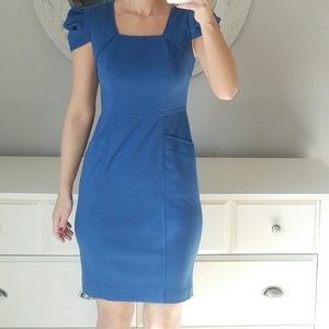Adrianna Pappel Blue Sweater Dress Size 2P