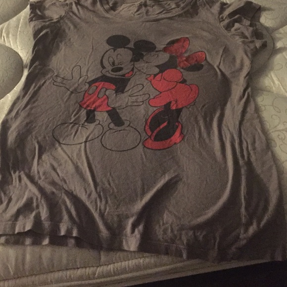Mini and Micky mouse shirt.
