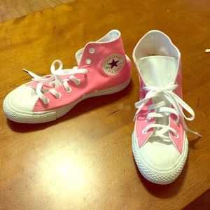 Size 8 pink custom converse!