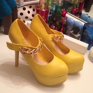 Yellow heels