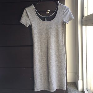 Forever 21 Gray body-con dress.