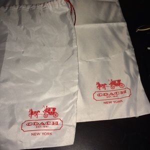 2 coach dust bags