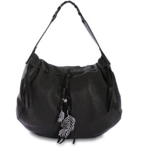 Lucky Brand Hollywood And Vine Black Boho Hobo Bag