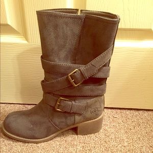 Grey Strappy Boots- Dirty Laundry Brand
