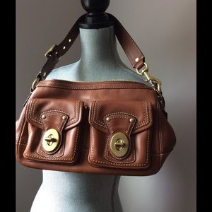 Tan coach bag
