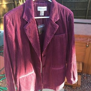 Plum corduroy jacket