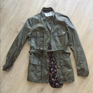 THEORY Military Jacket Olive Green NEW