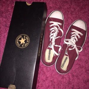 Burgundy Converse