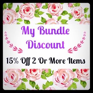 My Bundle Discount 15% Off 2 or More Items